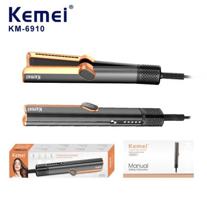 Kemei Ισιωτική Μαλλιών με Ροή Αέρα για Στεγνά & Νωπά Μαλλιά KM-6910