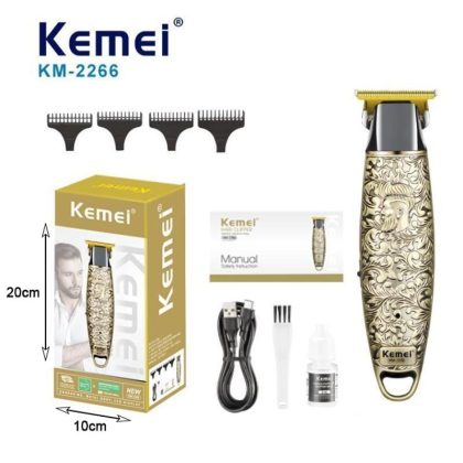 Kemei Επαναφορτιζόμενη Κουρευτική Μηχανή 1200mAh USB KM-2266