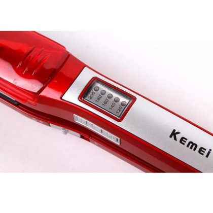 Kemei Πρέσα Μαλλιών με Ατμό και Κεραμικές Πλάκες Ionic 65W KM-3011