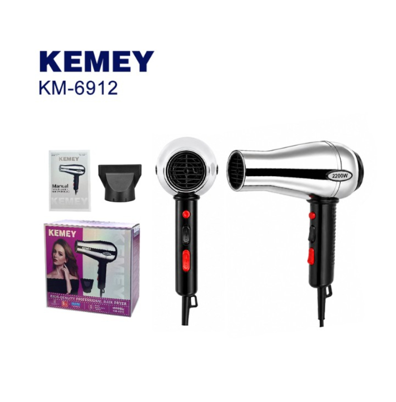 Kemei Επαγγελματικό Πιστολάκι Μαλλιών 2200W KM-6912