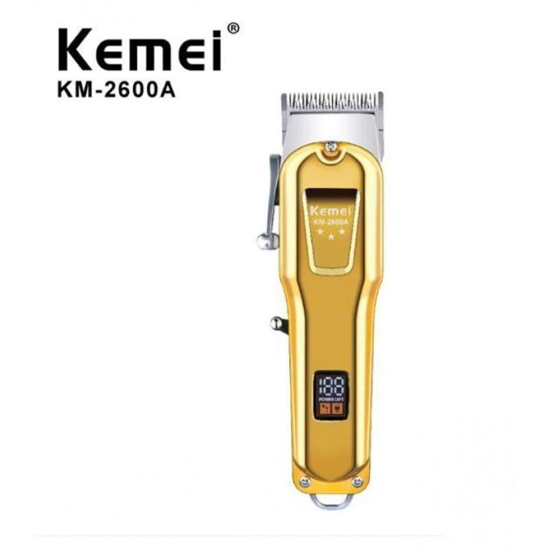 Kemei KM-2600A Επαγγελματική Κουρευτική Μηχανή Επαναφορτιζόμενη