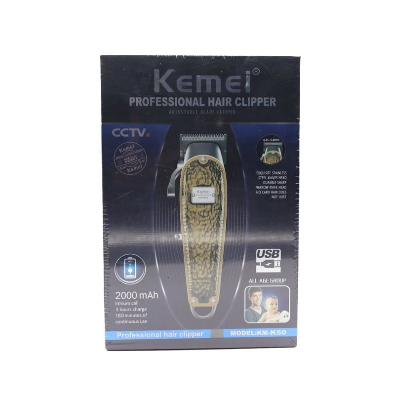 Kemei KM-K50 Κουρευτική Μηχανή Επαναφορτιζόμενη