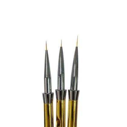 Πινέλα Νυχιών για Nail και Body Art Σετ 3 τεμαχίων