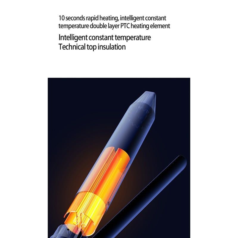 QIAOYANG Ηλεκτρικό Ψαλίδι για Μπούκλες 450-750°F QA-MF7