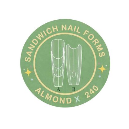 Τεχνητά νύχια – Φόρμες Νυχιών Sandwich Almond 240 Τεμαχίων σε Κουτί